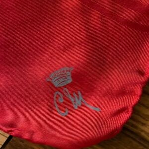 Vintage Red Pocket Square by Countess Mara